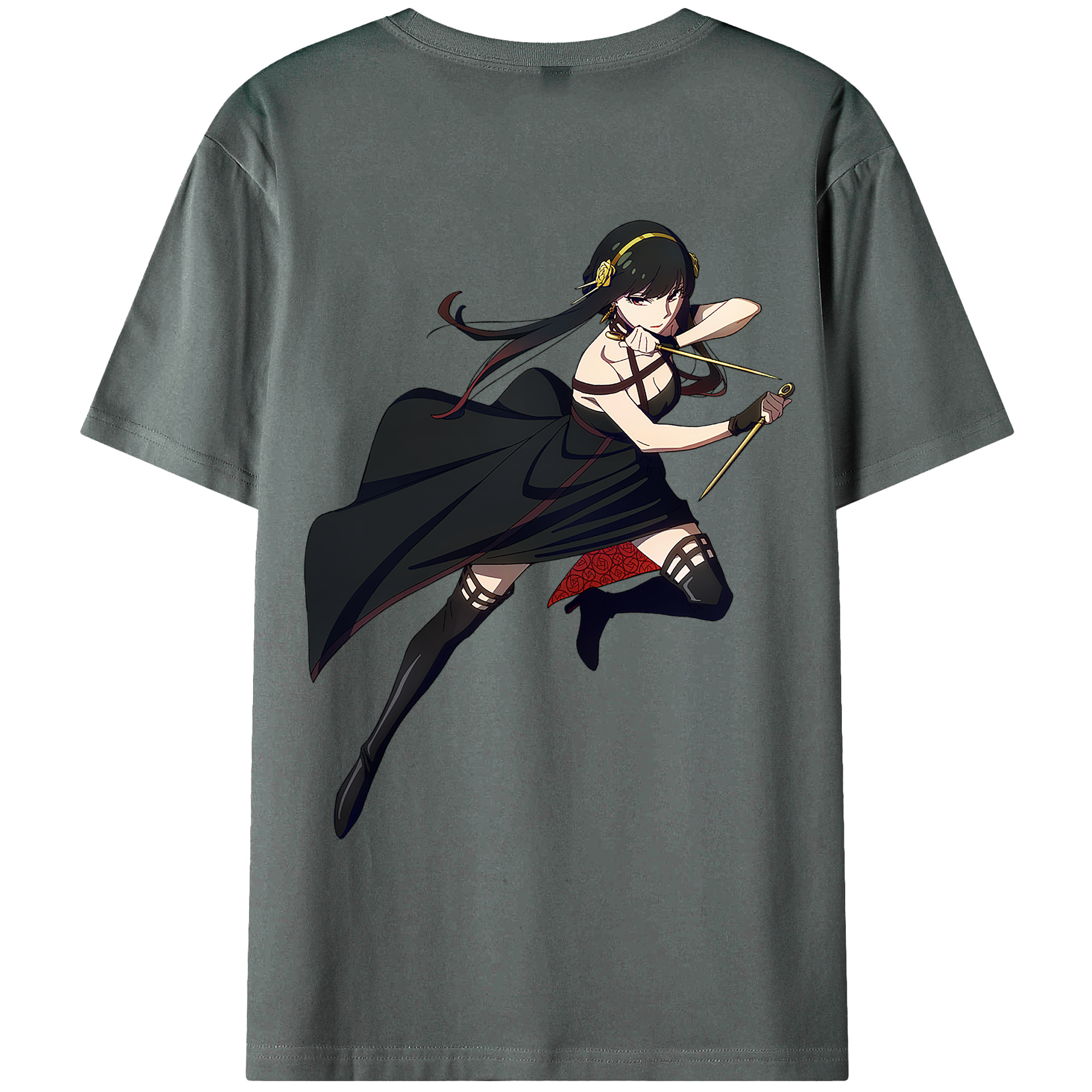 （画像用） SPY×FAMILY间谍家家酒 綿100％ メンズ半袖Tシャツ（バックプリント） 通気性